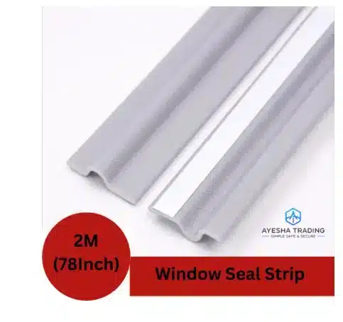 Window Seal Tape, Self-adhesive gap sealer, Windproof Foam Door Dust Stopper Rubber Strip for Sliding Windows 2Meter