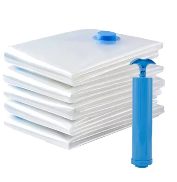 Vacuum Storage Bags-100*120CM-3pcs with Manual 1 Pump Combo